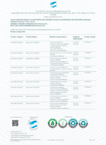 Sarpteks OCS and RCS scope certificate — 2