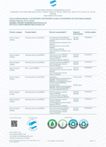 Sarpteks OCS and RCS scope certificate — 8